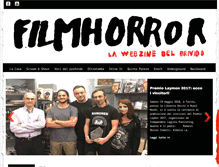 Tablet Screenshot of filmhorror.com